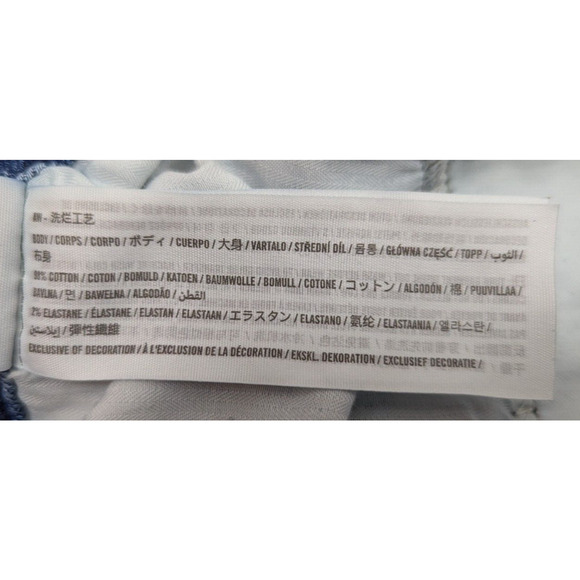 Hollister sz 3R 26/31 Jeans Ultra High Rise Dad distressed denim blue 0053 - Picture 7 of 7